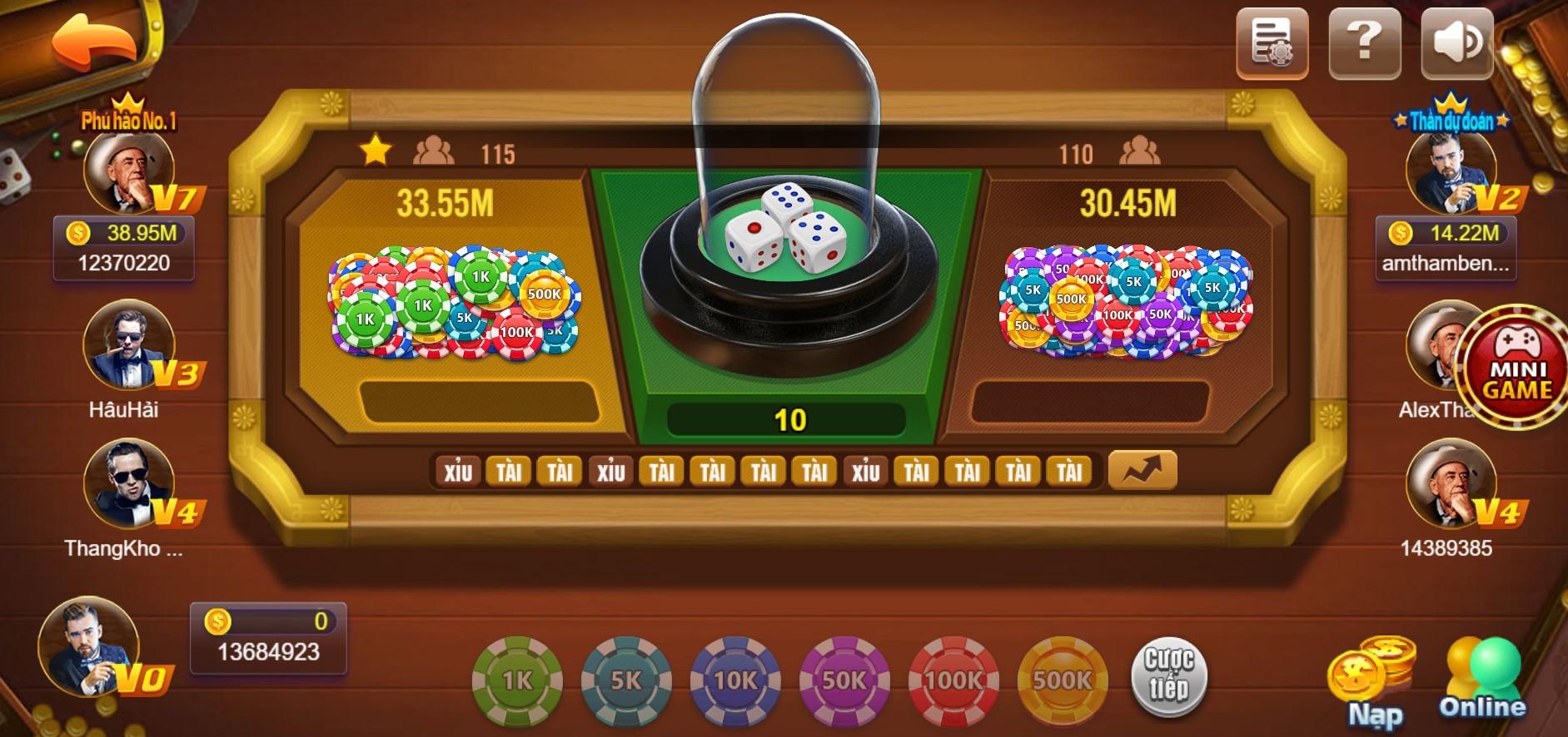 muc-cuoc-game-tai-xiu-cung-cuc-ky-da-dang